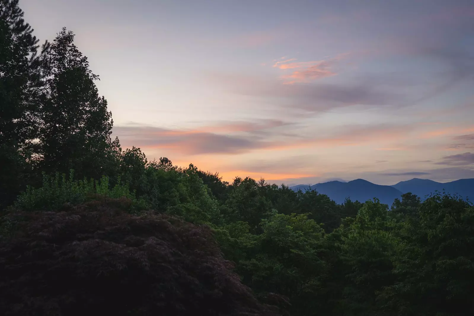 smoky mountain sunset