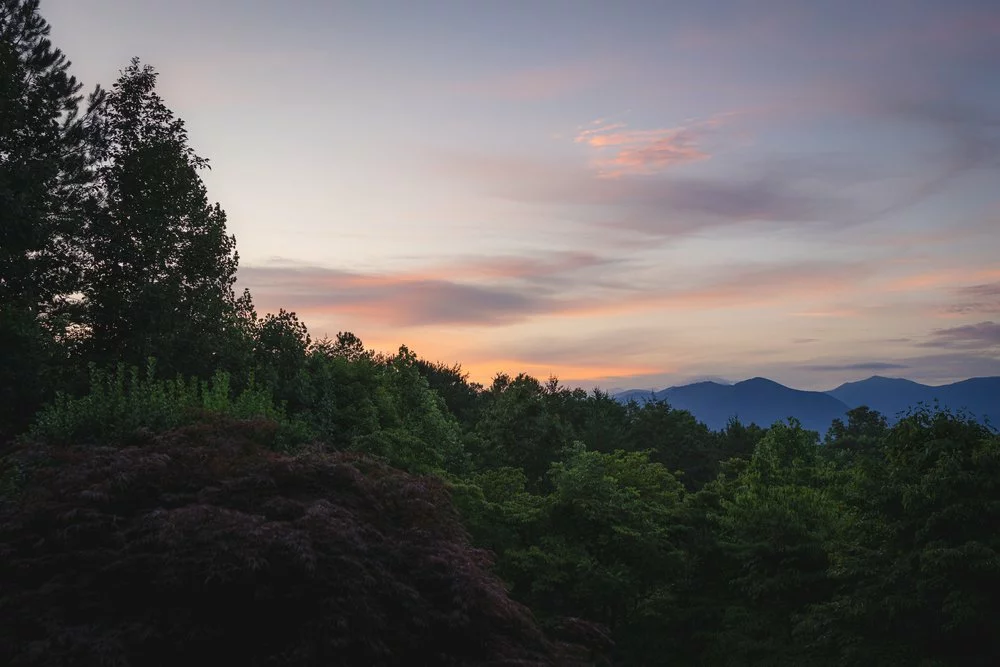 smoky mountain sunset
