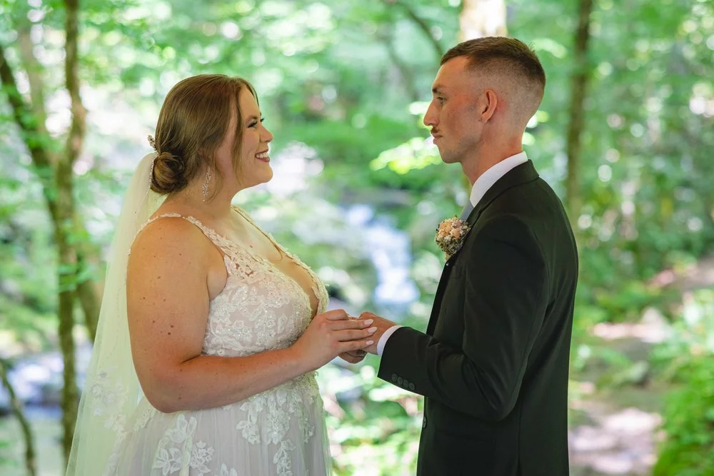 outdoor wedding smoky mountains
