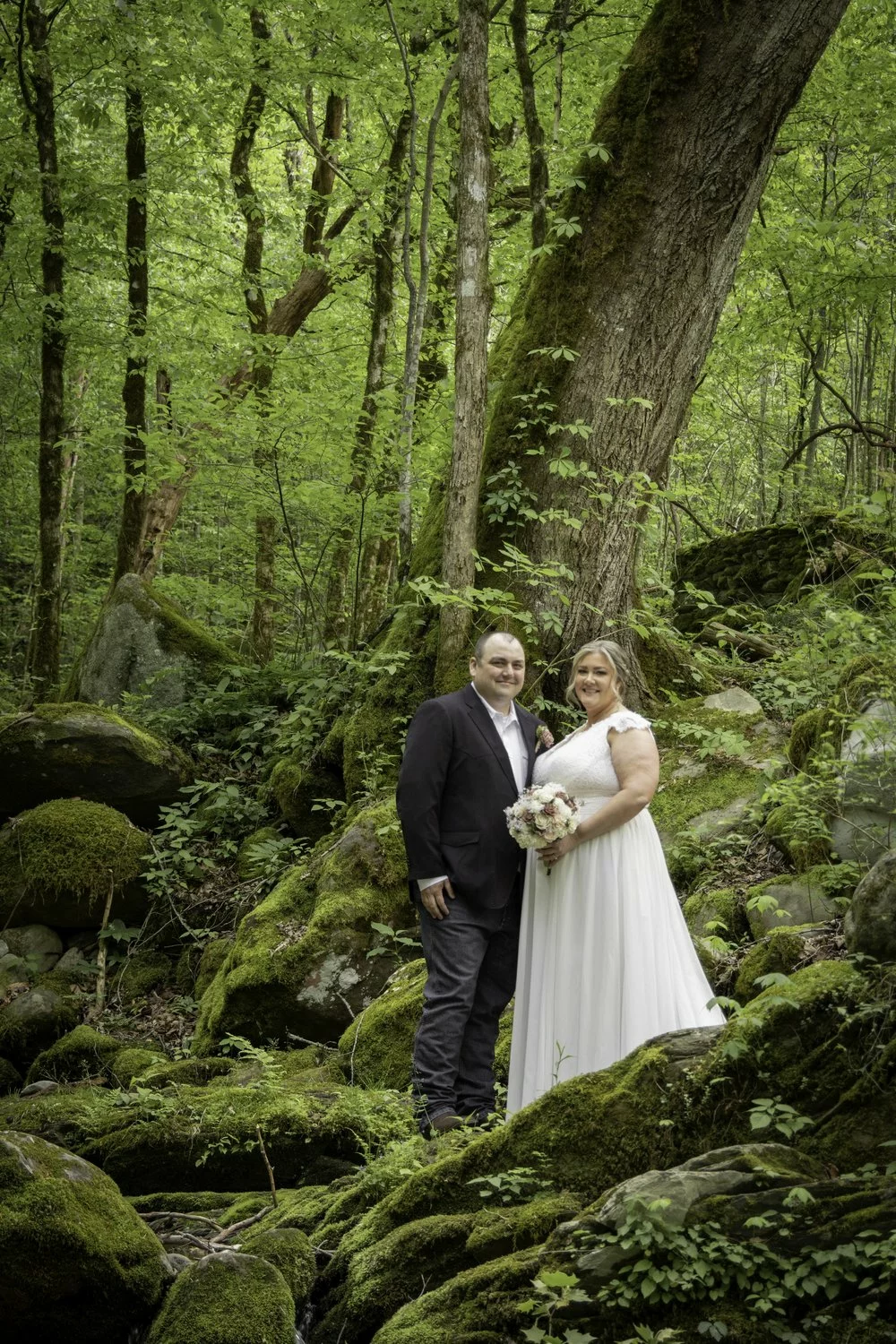 smoky mountain forest wedding