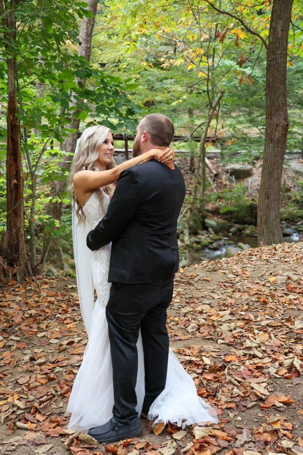 creekside wedding smoky mountains