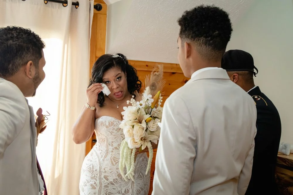 bride with family