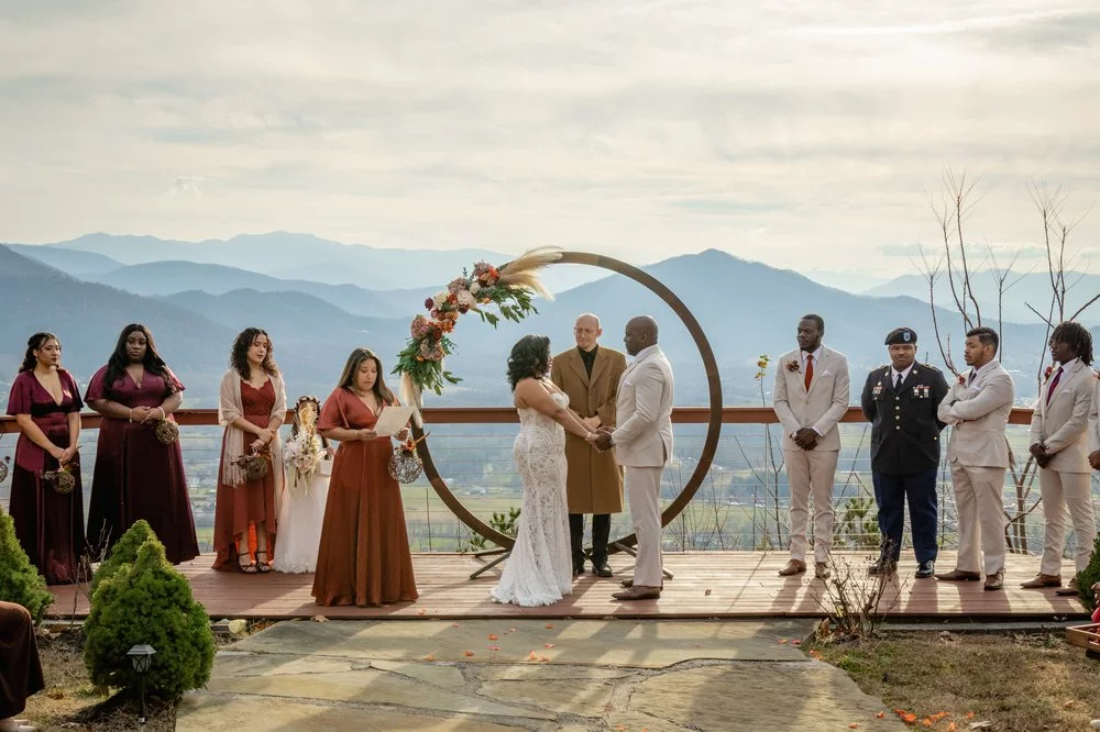 cabin wedding in the smokies