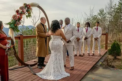wedding at smoky mountain cabin