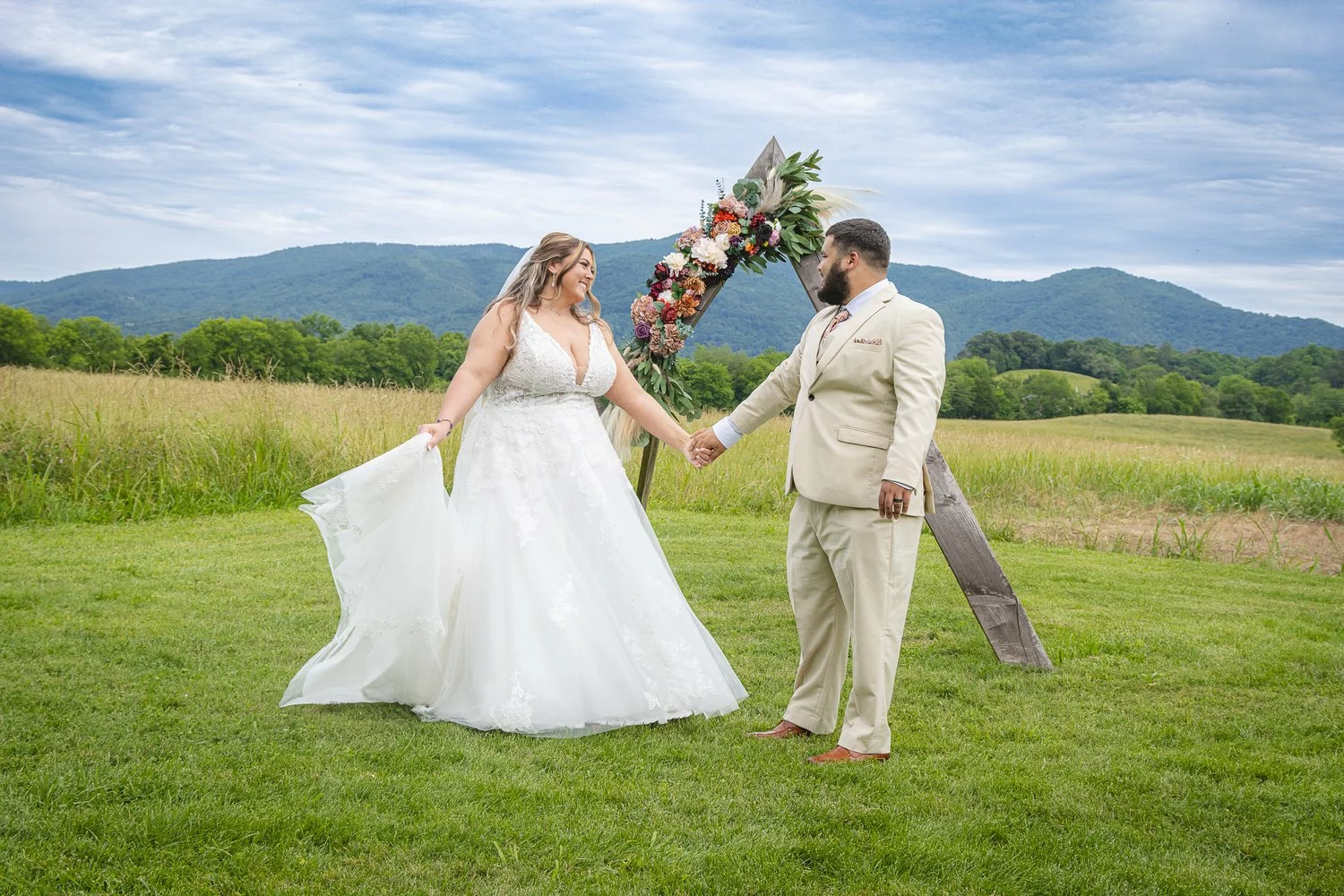 couple holding hands