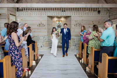 Smoky Mountain wedding in a chapel